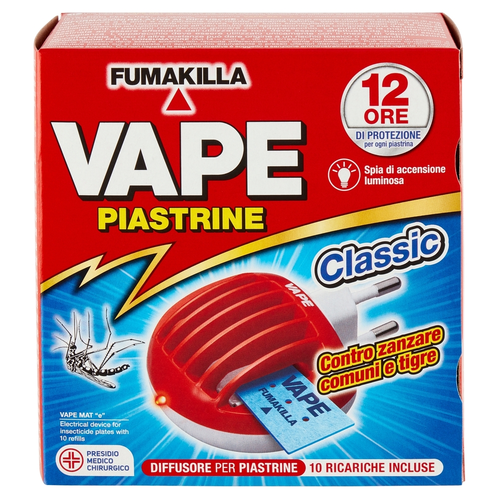VAPE Elettroemanatore Piastrine Classic + 10 Ricariche